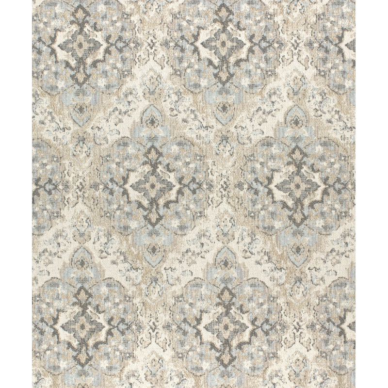 Barbados Fabric, Gray/Black