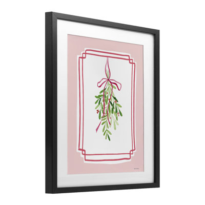 Gui sur pastel rose, reproduction encadrée sous verre, design par Rachel Nieman