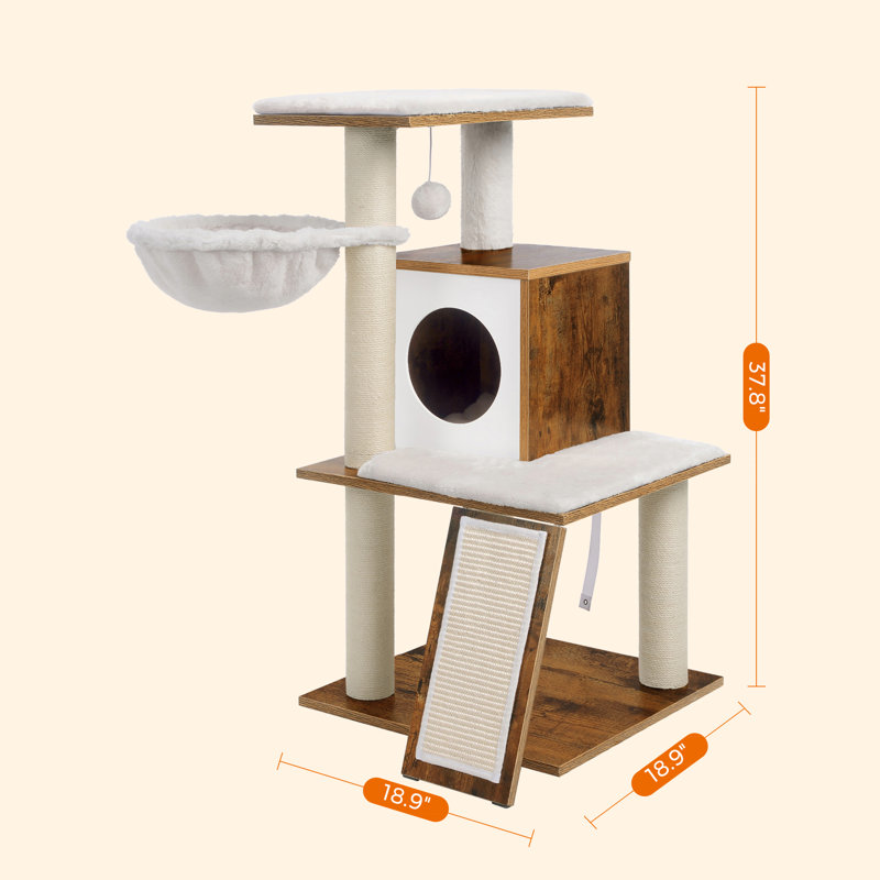 Loeffler 37.8'' H Cat Tree