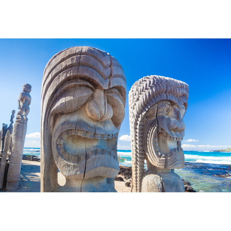 Felizia Hawaiian Carving par Georgeburba, H 8 po x l 12 po x P 1,25 po