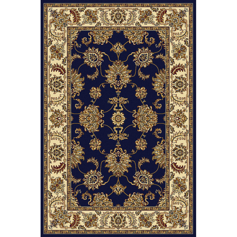 Tapis bleu Palm Bay, Rectangle 3 pi 3 po x 5 pi 4 po