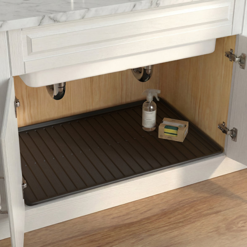 Tapis imperméable sous l'évier, 34" × 22"