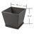 Kozyard 4Packs Taper Planter Indoor Outdoor Plant Pots with Tray Collecting Water for Porch, Patio, Backyard-61706123-61706122