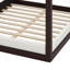 Lit plateforme en bois de style baldaquin, tête de lit tapissier pour plus de confort et de style-129390530-129390528