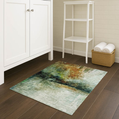 Tapis ACN2739 moderne lavable à la machine intérieur / extérieur Chantille
