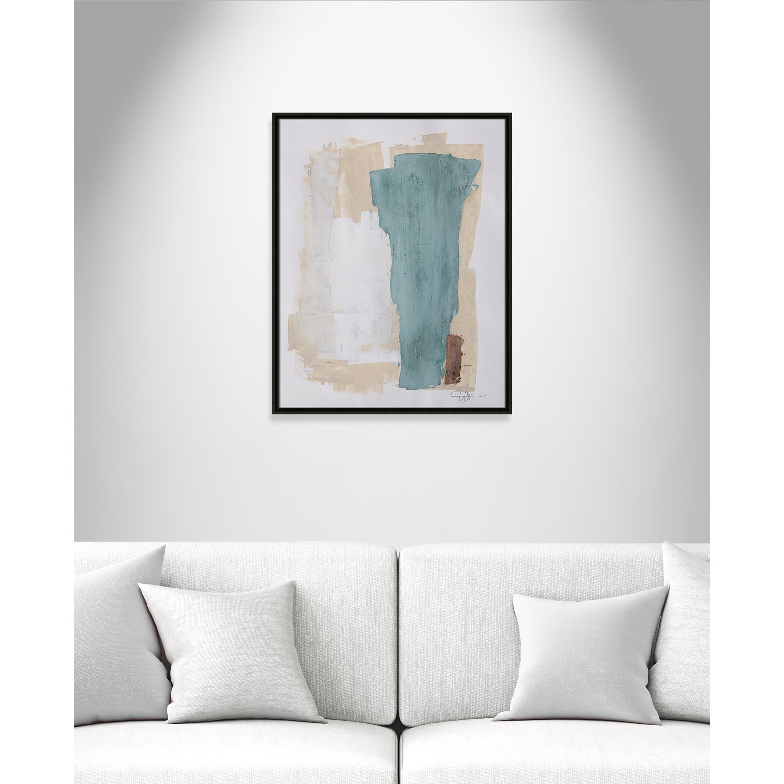 Together We Work-II by - Floater Frame Print on Canvas, Espresso Framed, 29.5" H x 23.5" W x 2" D