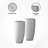 Tali 13.39 in. x 23.62 in. Round Lightweight Concrete and Fiberglass Indoor Outdoor Weather Resistant Tall Planters with Drainage Holes-182460673