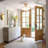 4 - Light Modern Dimmable Semi Flush Mount With Frosted Glass Bowl Shade (Bulbe Include)
