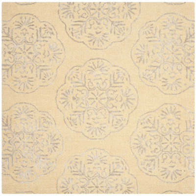 Harger Hand Tufted Wool Damask Rug