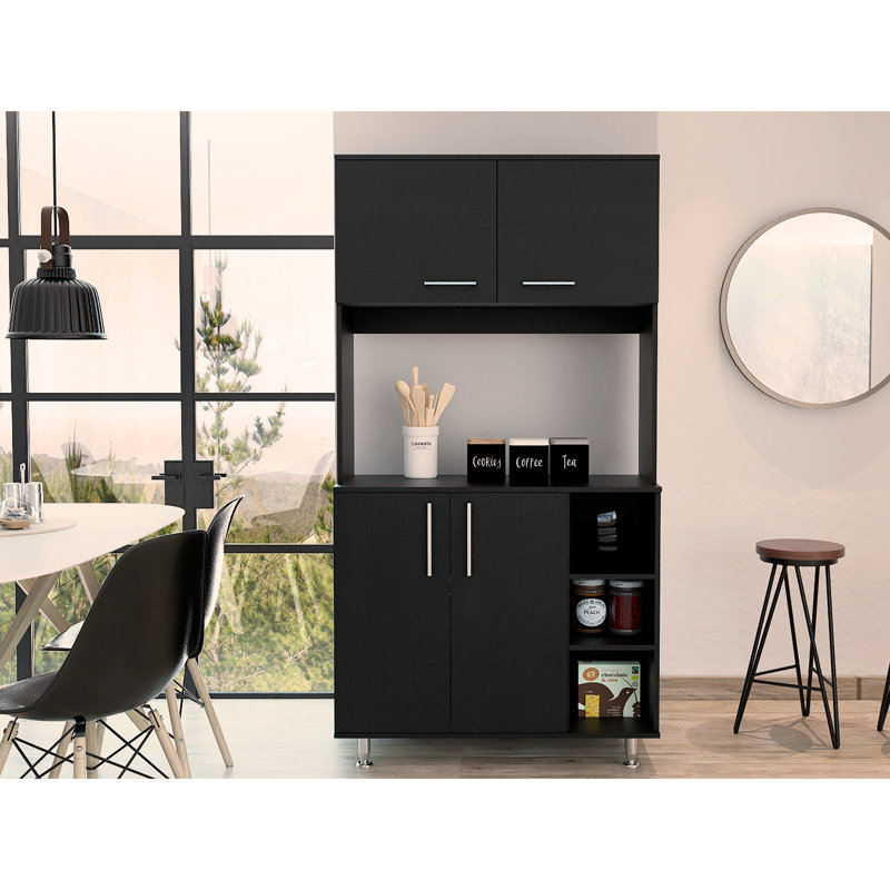Garde-manger Bayshore à 3 tablettes Wengue, Black