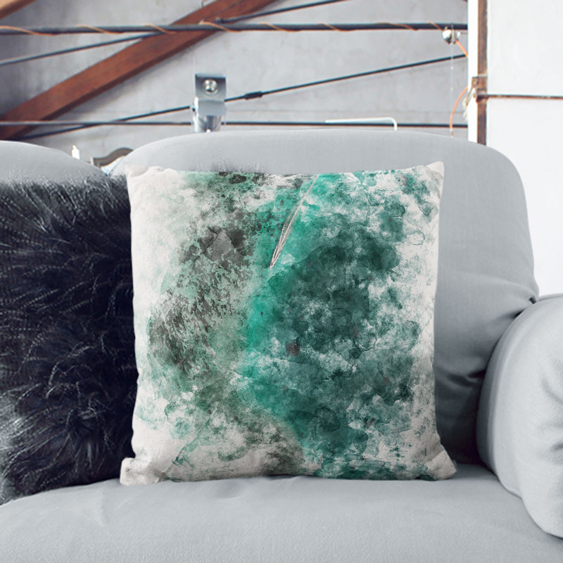 Square Throw Cushion, Black, 55cm H x 55cm W x 20cm D
