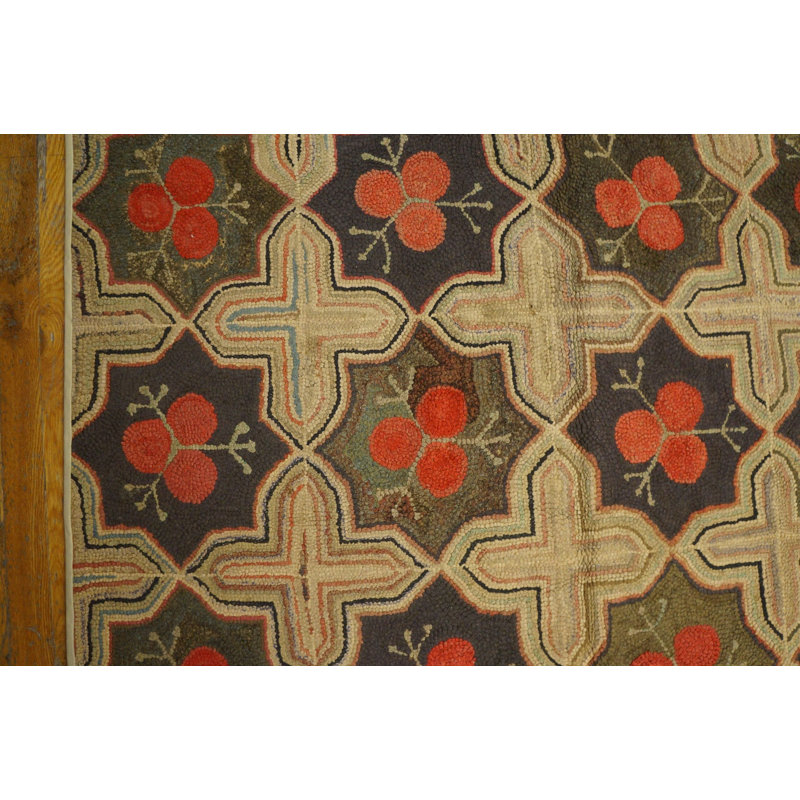 Tapis 9 pi 6 po x 12 pi 0 po à motif de losanges rouges Fabulous