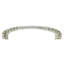 FLORENCE 5" C TO C PULL; DECORATED WITH SWAROVSKI® CLEAR CRYSTAL; BURNISHED SILVER