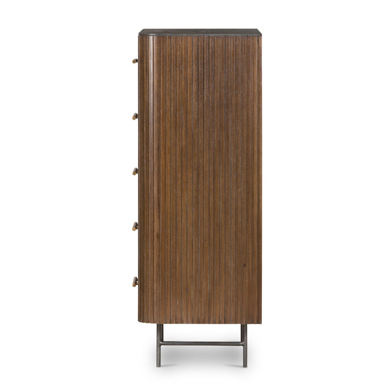 Fletcher 5 - Drawer Dresser, Terra Brown Oak