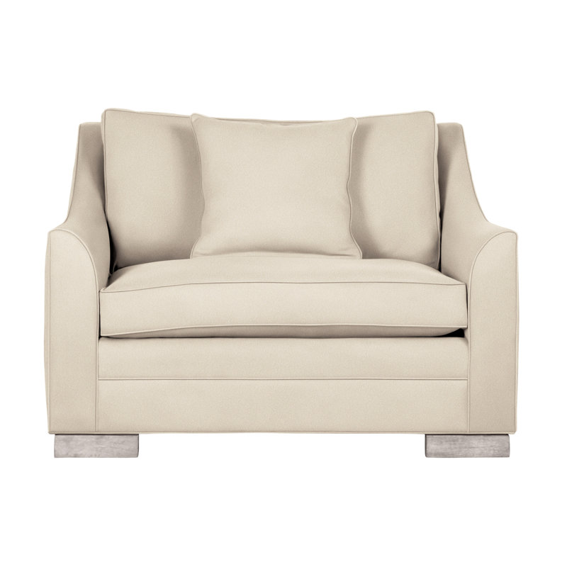 Chaise et demi 50,5 po Nicholas, Kimoni naturel, Gris tourterelle