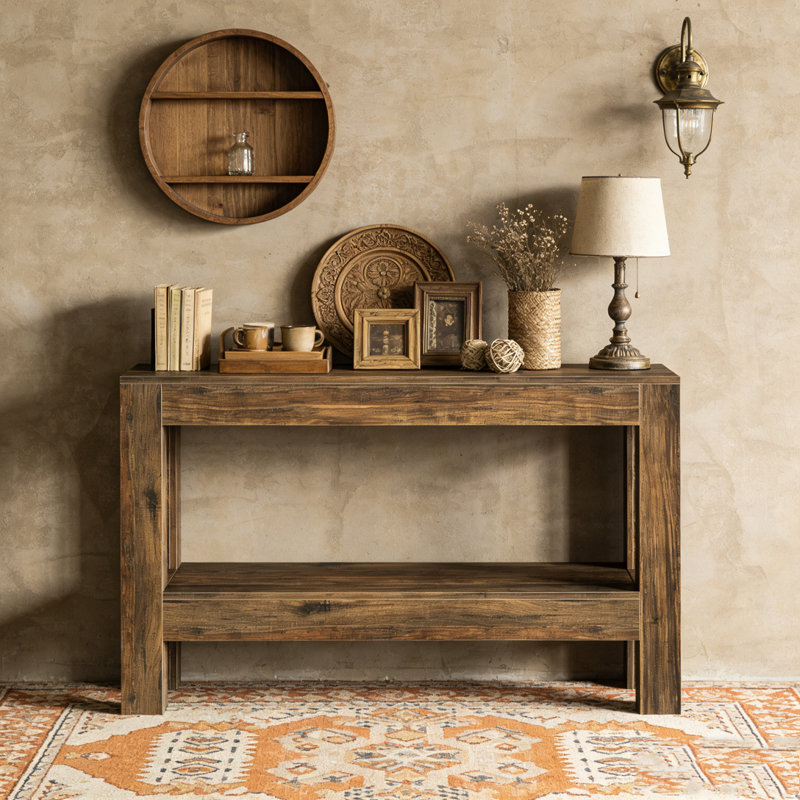 Farmhouse 2-Tier Entryway Sofa Table