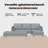 vidaXL Sofa Set with Cushion 2 pcs Light Grey Polyester-299828930