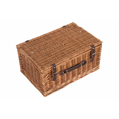 Double Steamed Empty Wicker Hamper Basket
