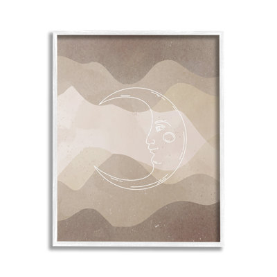 "Boho Celestial Moon Single Photo Frame" par Lil 'Rue sur toile