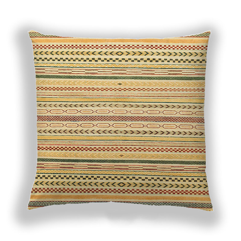 Abstract Reversible Throw Pillow, Microsuede