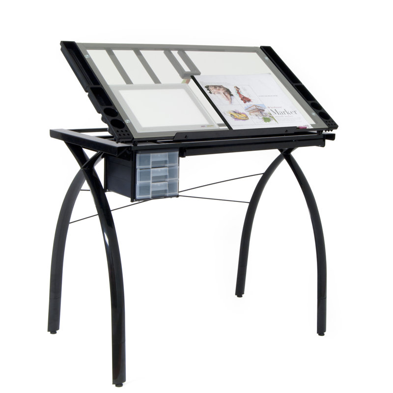 Courson 23.5" H x 0.25" W Desk Light Pad Support Bars