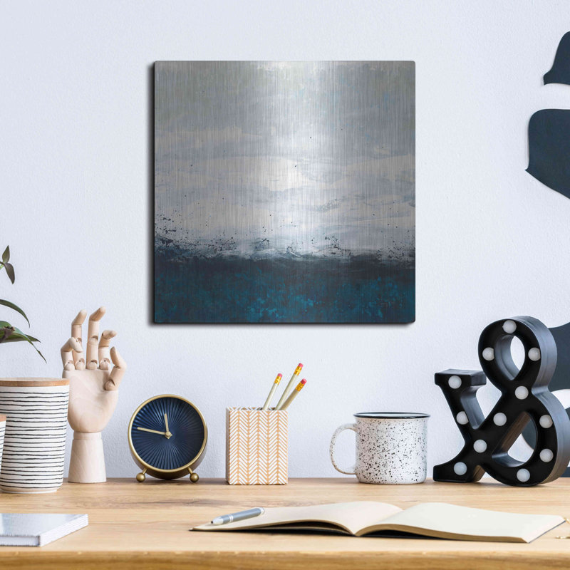 Wrought Studio ™, «Seaside Escape IV» par Courtney Prahl, art mural en métal, H 12 po x l 12 po