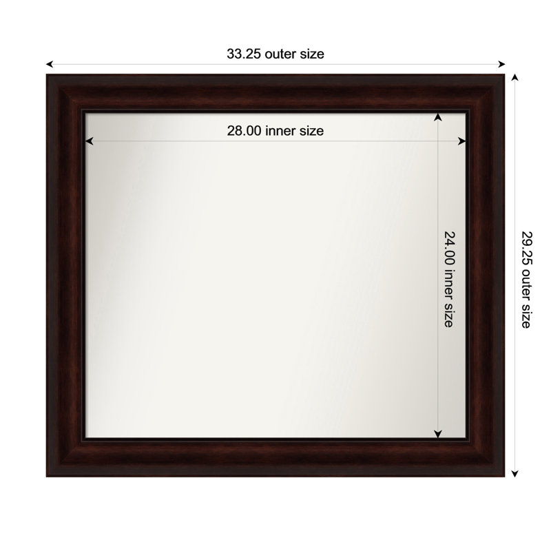 Miroir mural Nathian, 29,25 po x 33,25 po