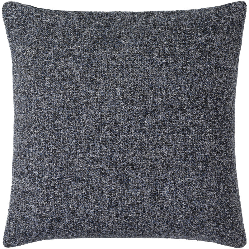 Coussin décoratif Amalfi Boucle, Bas, 20 po x 20 po, Bleu encre