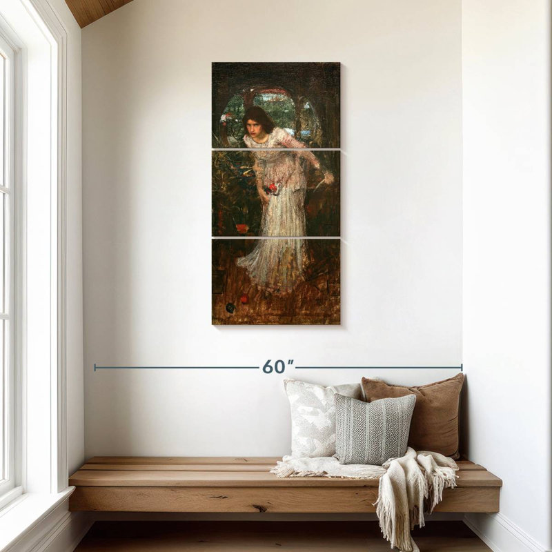 La Dame de Shalott en 1894, H 44 po x l 21 po