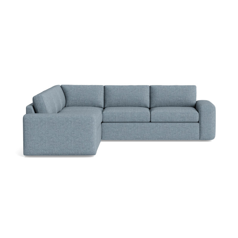 The OG Sectional, Plush Woven - Tan, Left Hand Facing