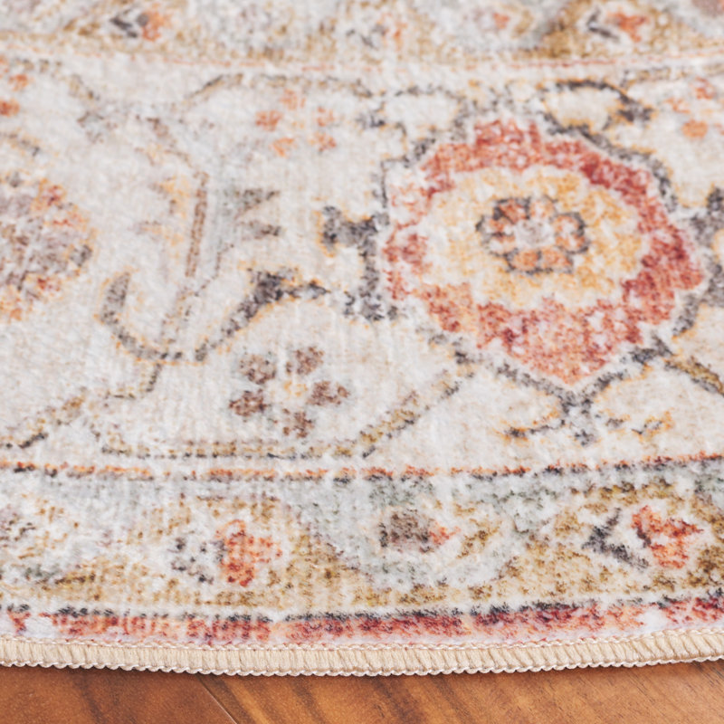 Shealin Machine Washable Performance Oriental Rug, Round 6'