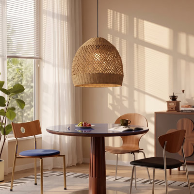 Artibrannan 1 - Light Seagrass Dome Pendant
