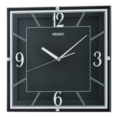 QXA821KRH Wall Clock, Black