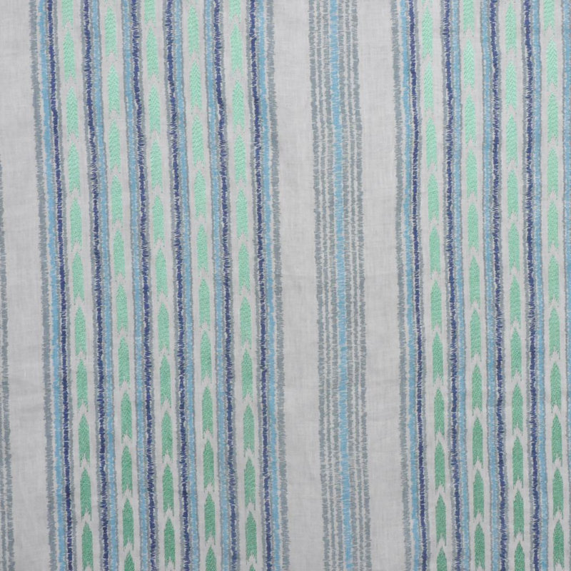 Allure Striped Fabric, Peacock
