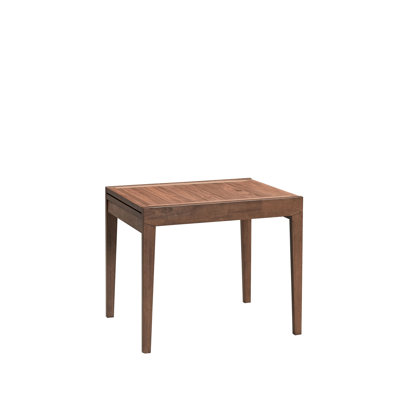 Table de salle à manger à finition noyer avec rallonge