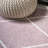 Bertrice Minimalist Diamond Trellis Rose/White Rug-807527958