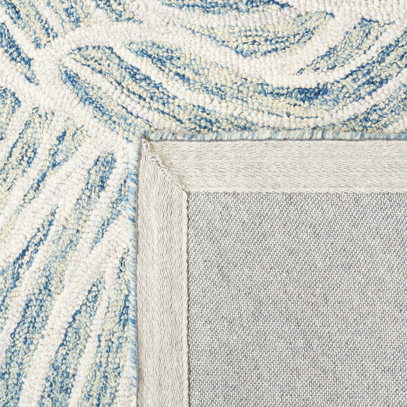 Tapis bleu / ivoire Aeryana 451, Rectangle 3 pi x 5 pi