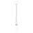Industrial Chandelier with Metal Body & Glass Cap, Antiquation Finish, 35.4 x 3.9 inches | E14 Socket (Max 4W) | IP20 Rated, 220-240V | Elegant Lighting for Modern Homes & Commercial Spaces, Stylish & Durable Design
