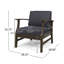 CHAISE CLUB PERLA, GRIS FONCÉ-253603110-253603112