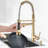 Landolt Pull Down Kitchen Faucet with Soap Dispenser