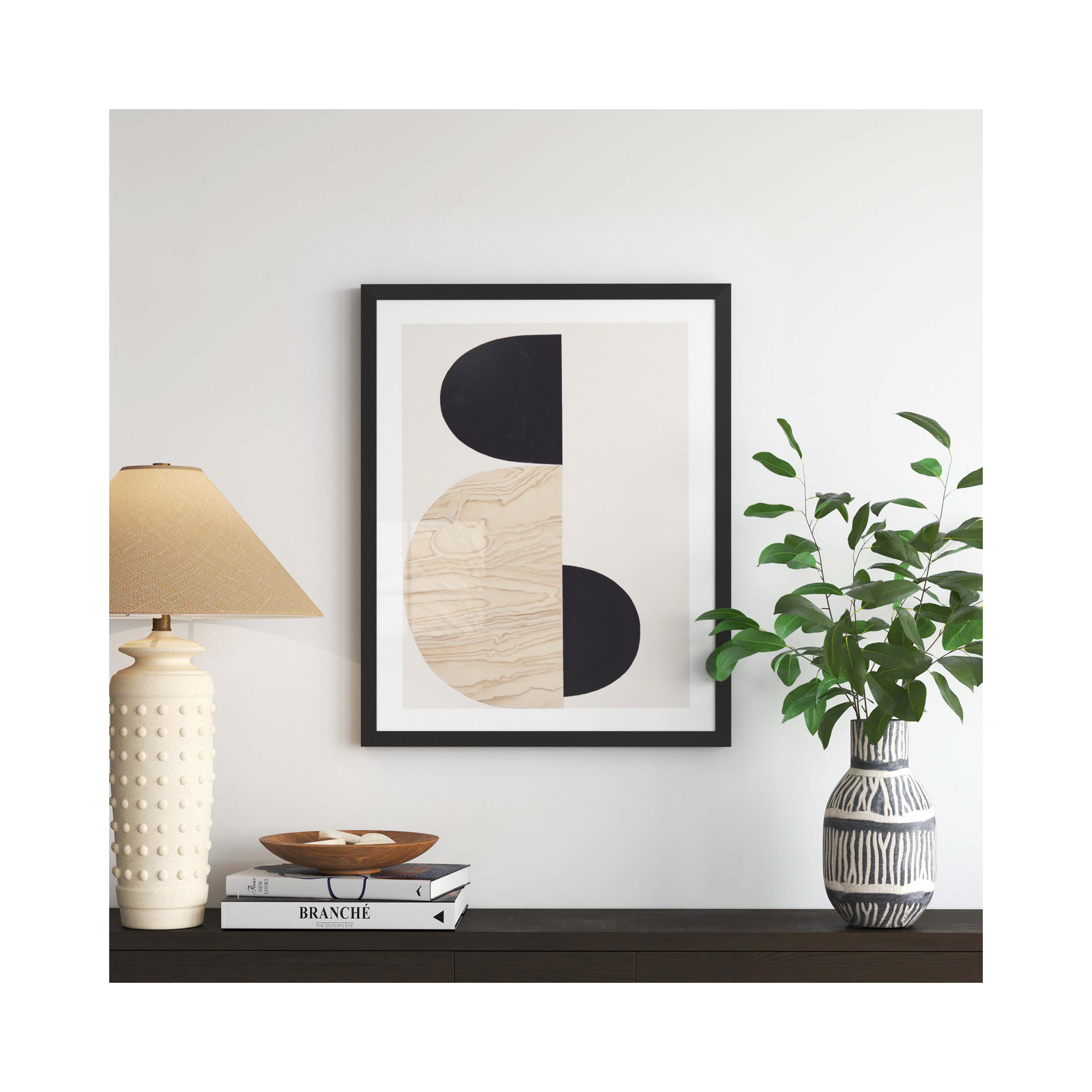 Journey by Lee Lessem, 30" H x 24" W, Black Framed