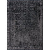 Rapture Gray/Black Damask Luxury Area Rug