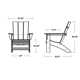 Modern Curveback Adirondack Chair