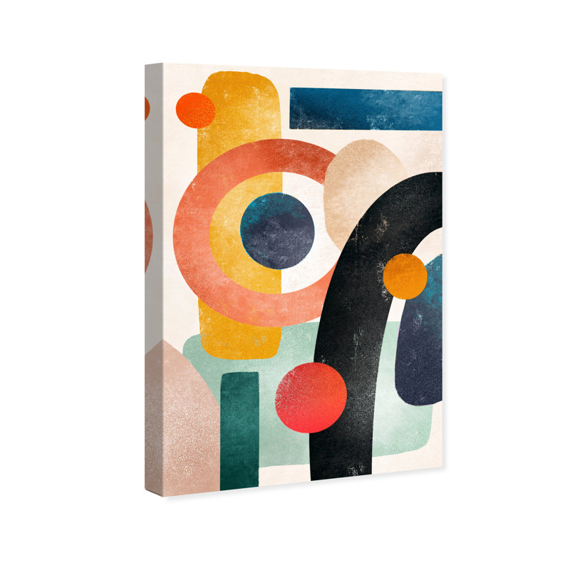 «Bright Shapes», reproduction d'impression sur toile, Toile tendue, H 30 po x l 20 po x P 1,5 po
