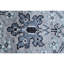 Tapis rectangulaire gris / noir / bleu en viscose noué à la main Southwestern-88041227