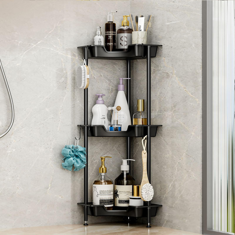 Freestanding Shower Caddy, Black