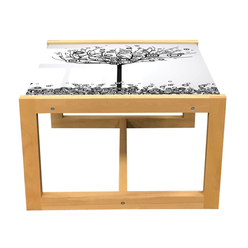 Jalliyah Trestle Coffee Table, 40cm H x 46.5cm W x 62cm D
