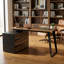 L-Shaped Computer Desk with Storage Cabinet and Drawers, Corner Home Office Desk with Flexible Workspace Design-1711026475