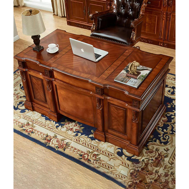 Bureau multi-rangement European Luxury, H 31,1 po x l 70,87 po x P 32,28 po