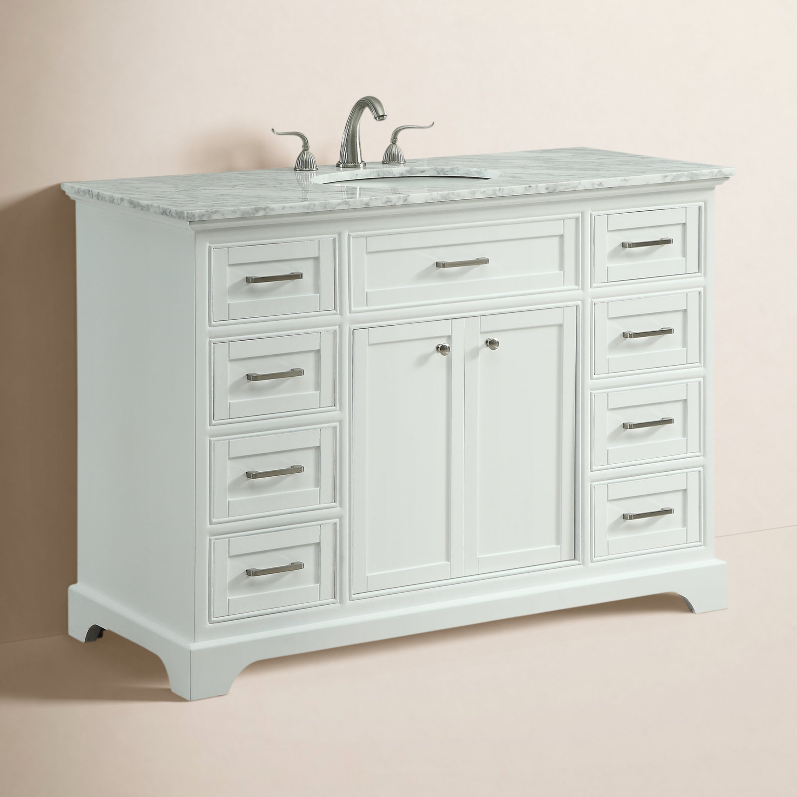 Hermes 48'' Single Bathroom Vanity, White